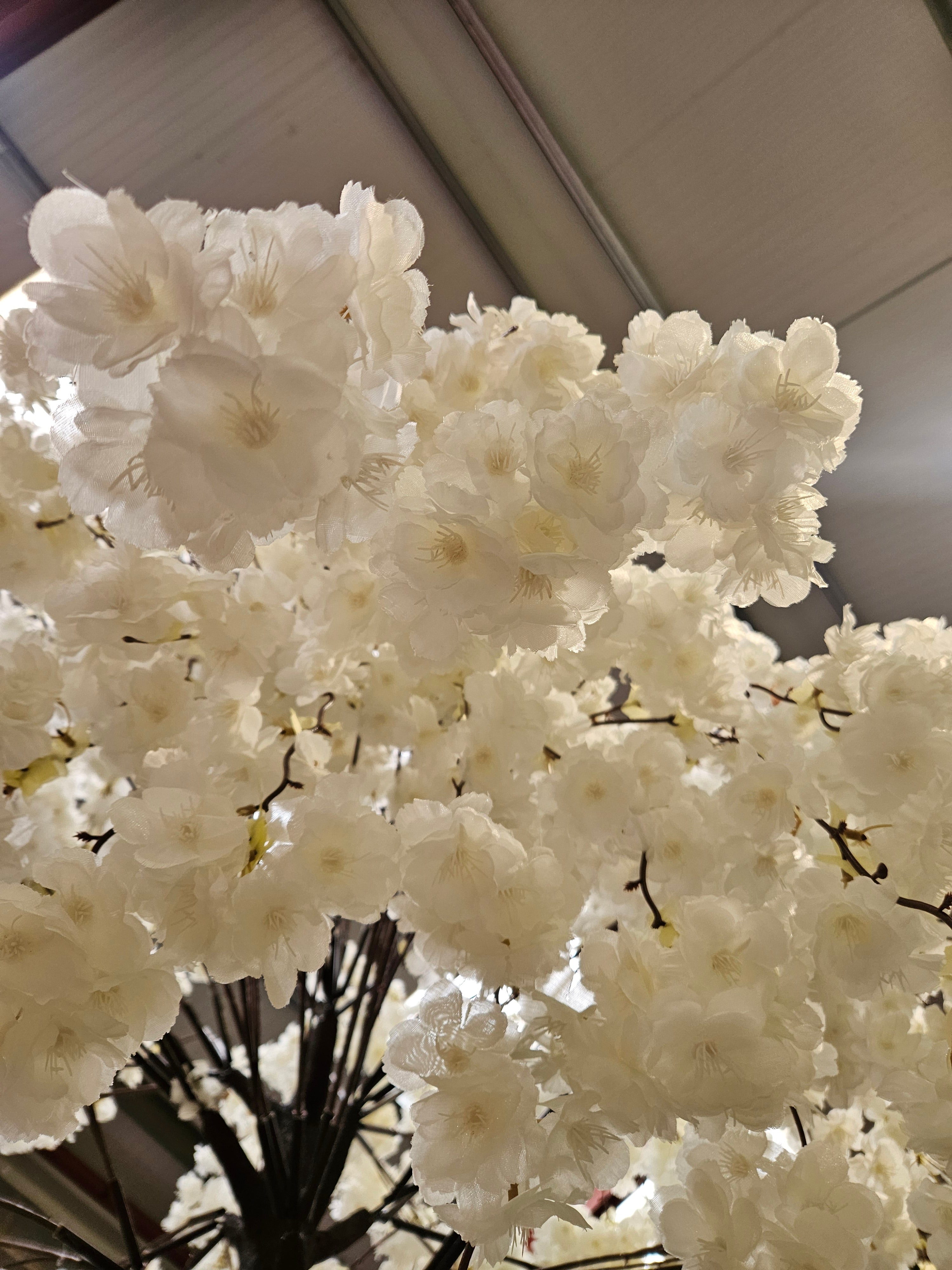 Ivory Blossom Tree (approx 7ft tall - stand not included)