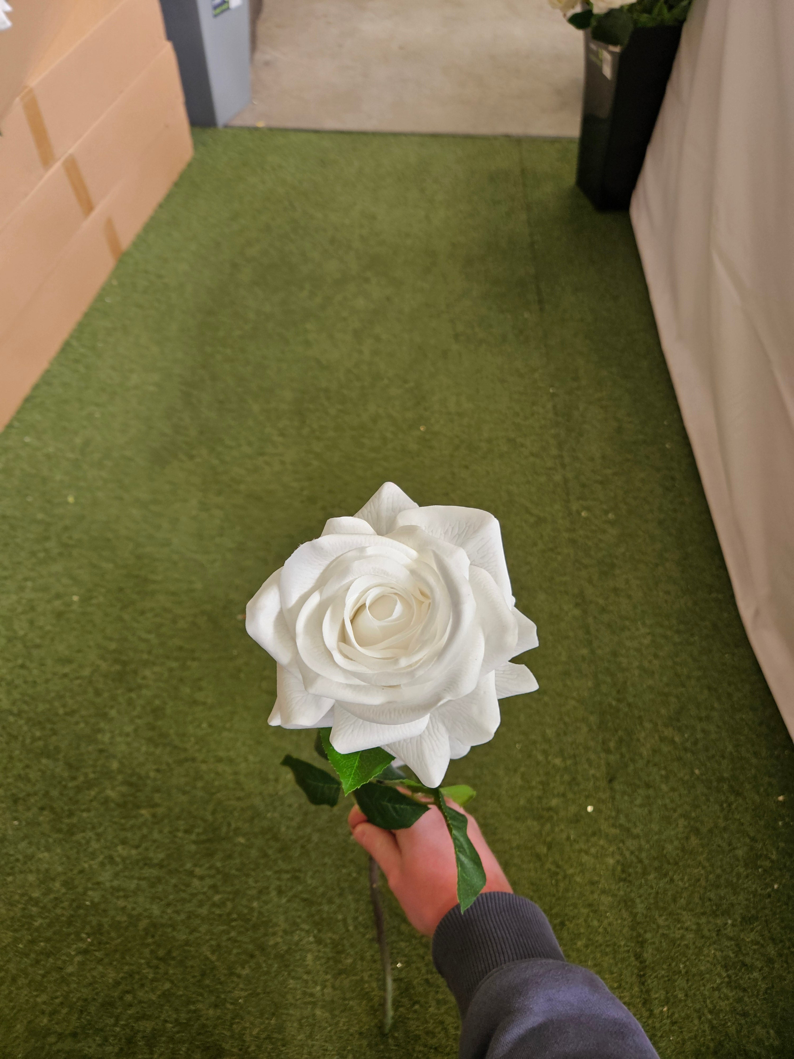 Real Touch White Rose
