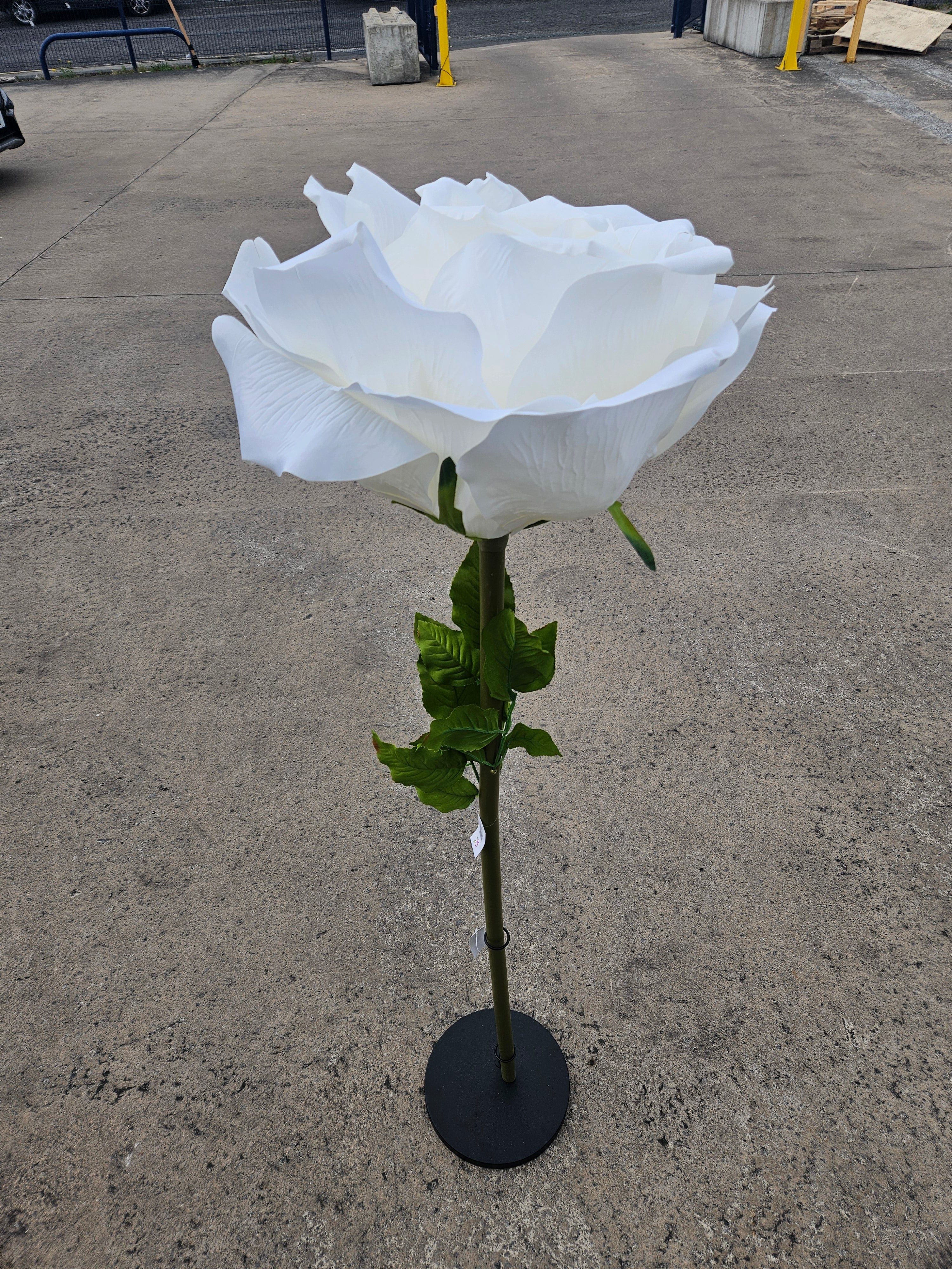 Giant XL Ivory Rose (Stand Not Included)