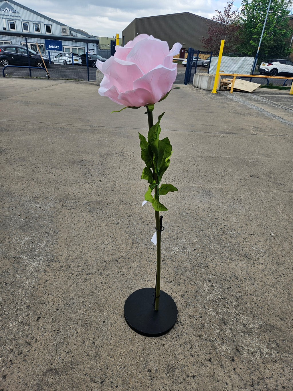 Giant Large Pink Rose (Stand Not Included)