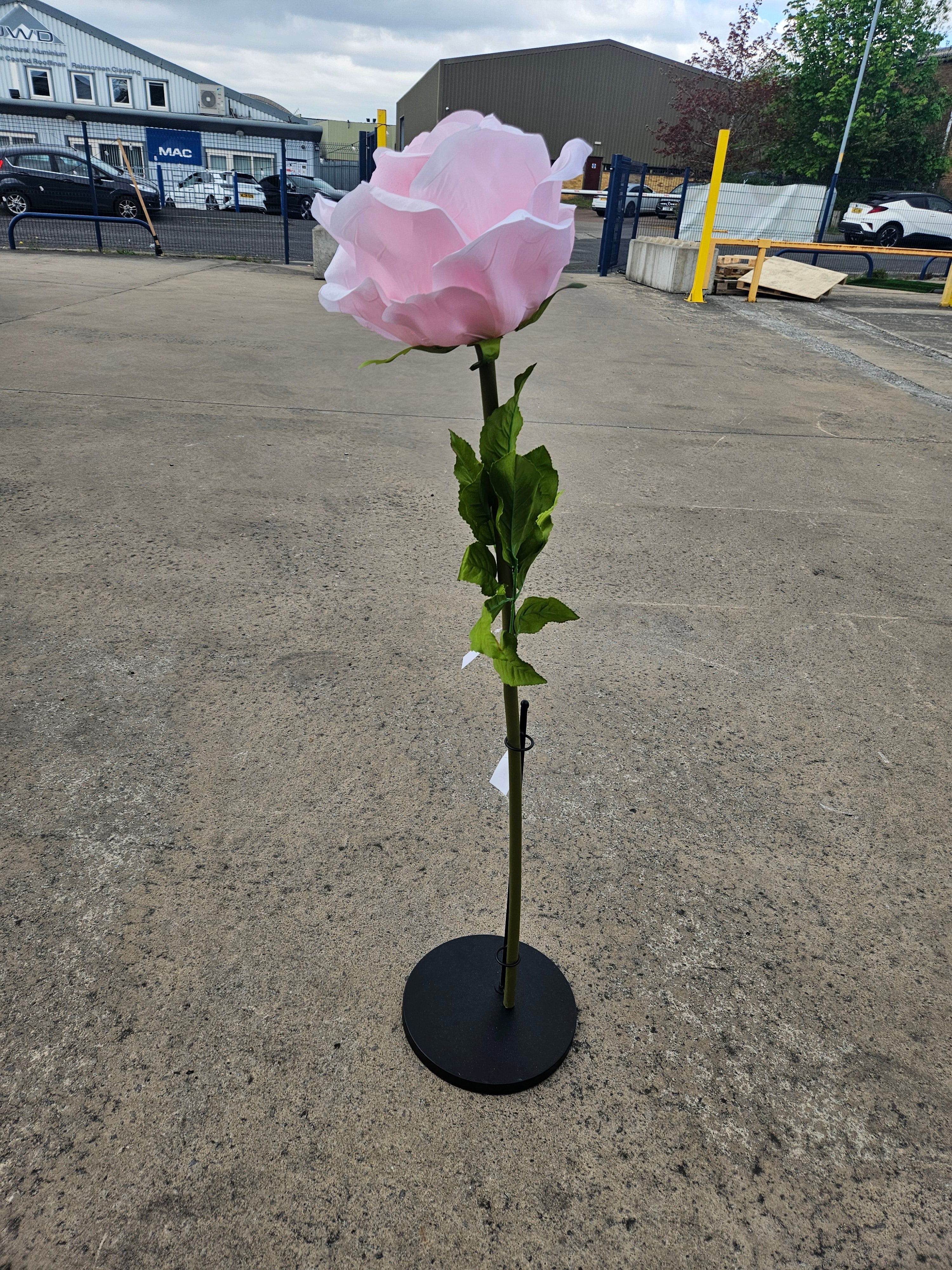 Giant Large Pink Rose (Stand Not Included)