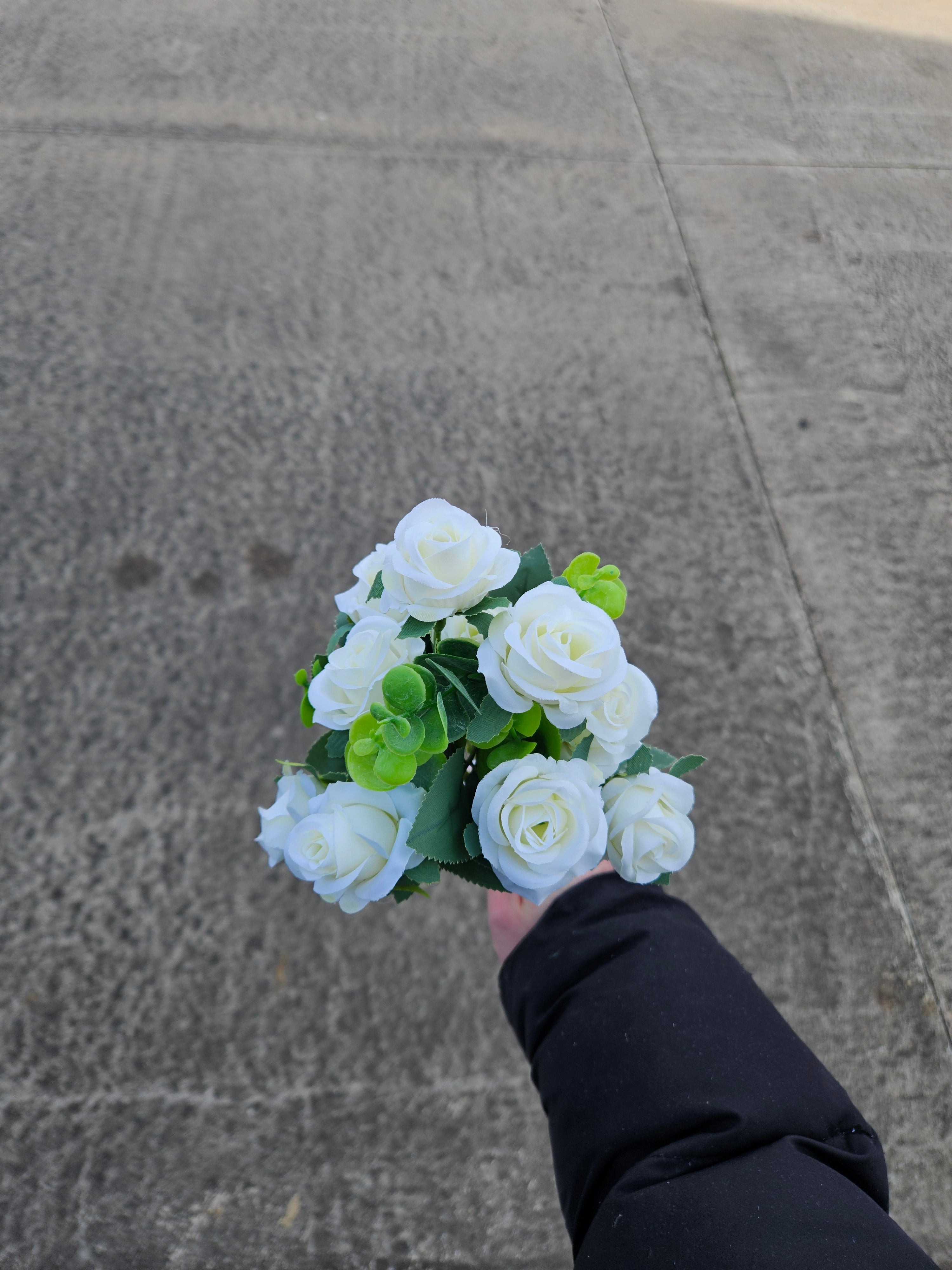 Ivory Buttonhole Bunch
