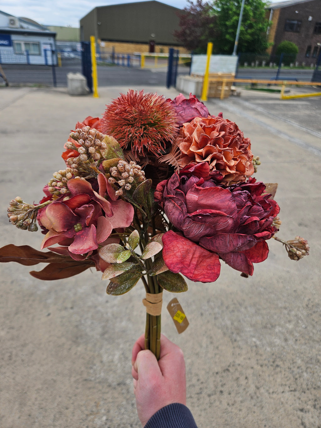 Burgundy Autumn Pre Wrapped Bouquet