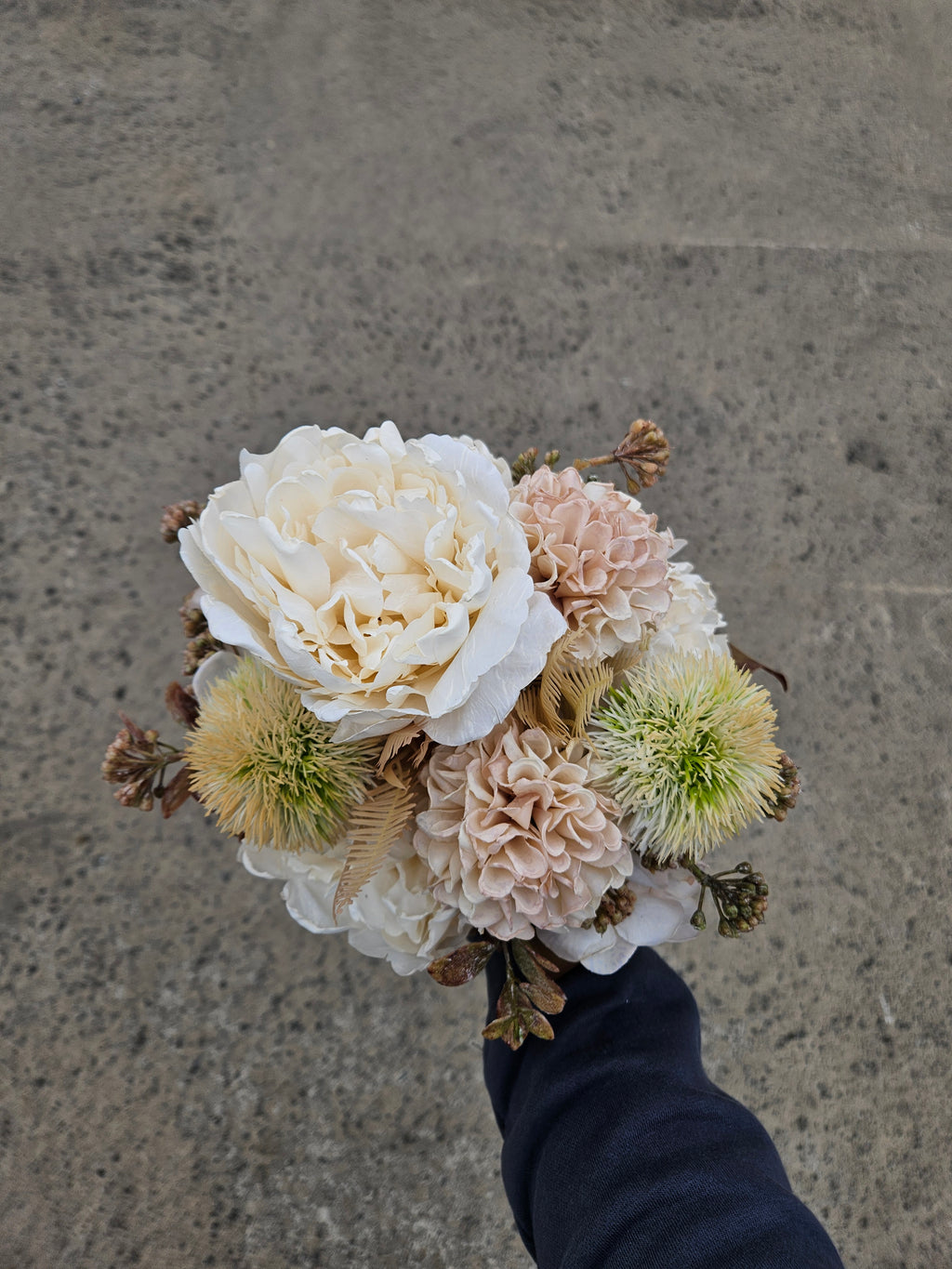 Ivory Autumn Pre Wrapped Bouquet