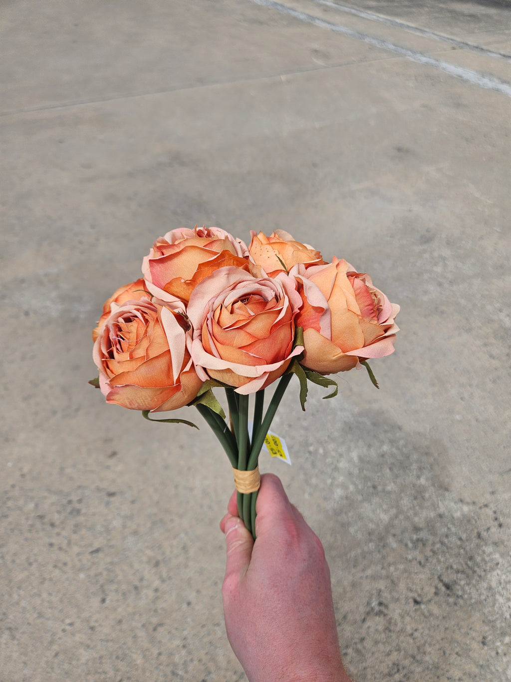 Burnt Orange Rose Bouquet