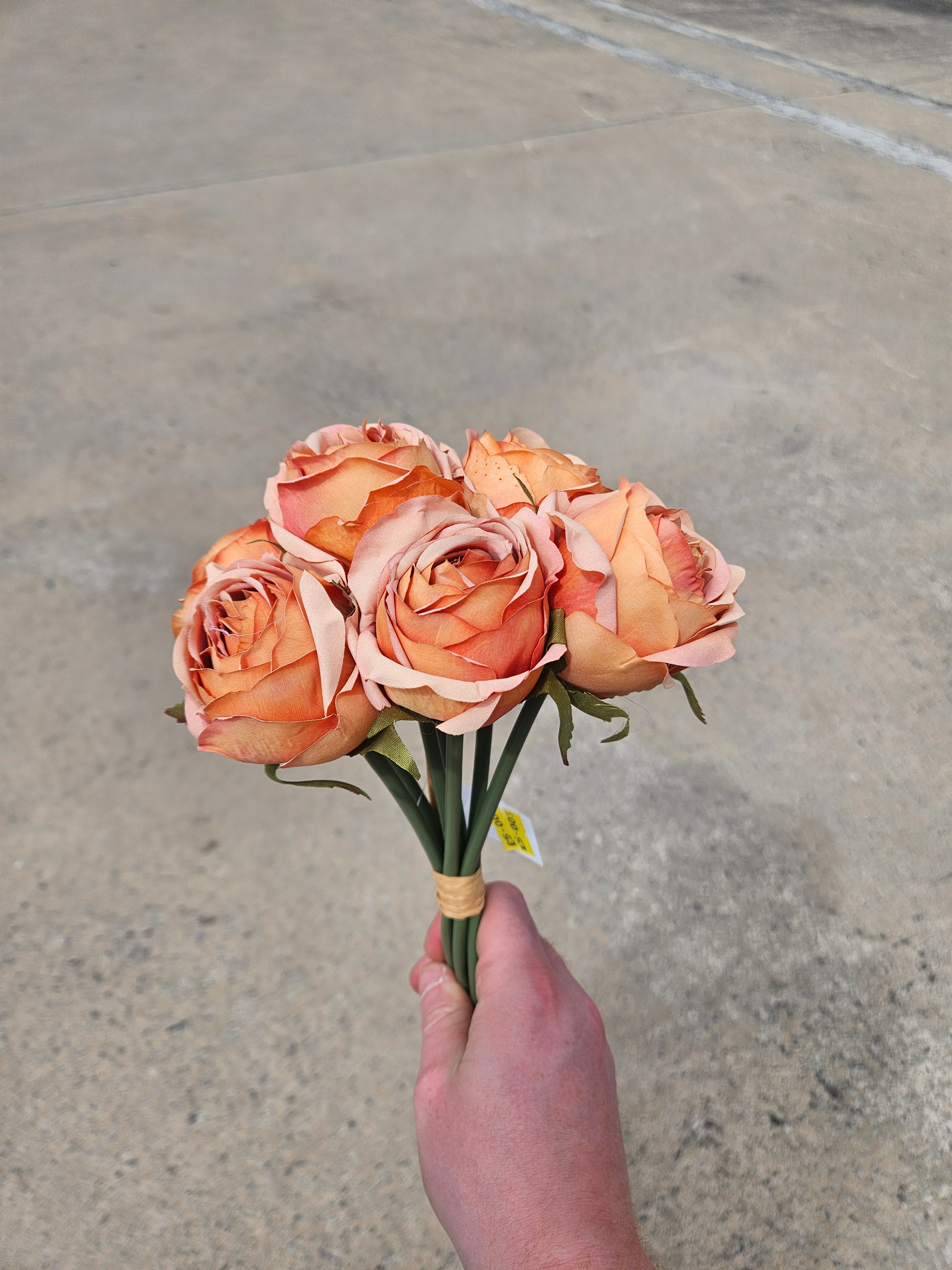 Burnt Orange Rose Bouquet