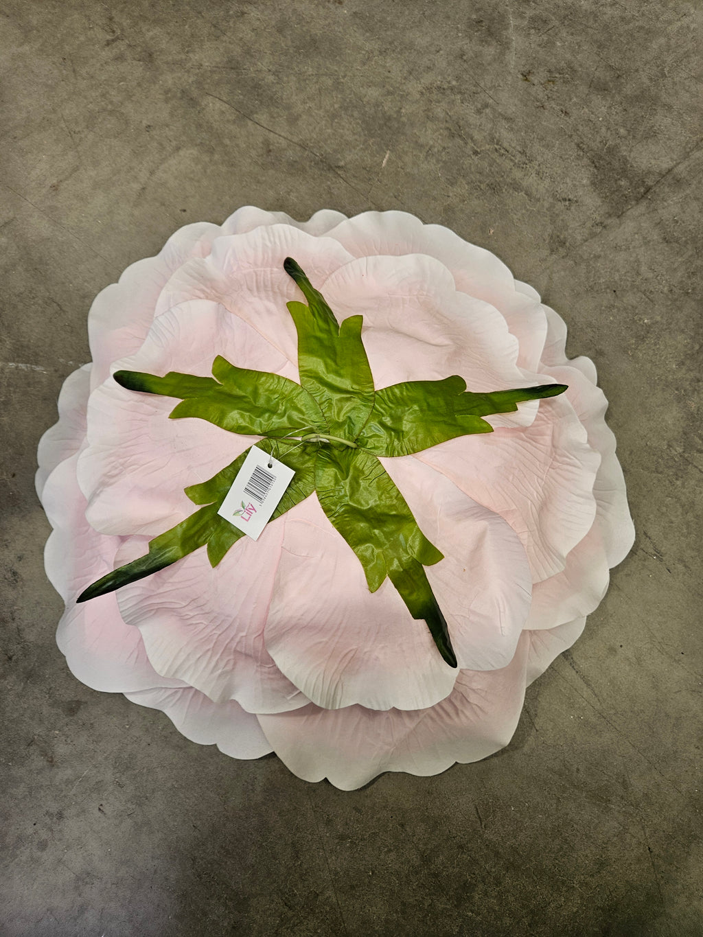 Giant XL Baby Pink Rose Head