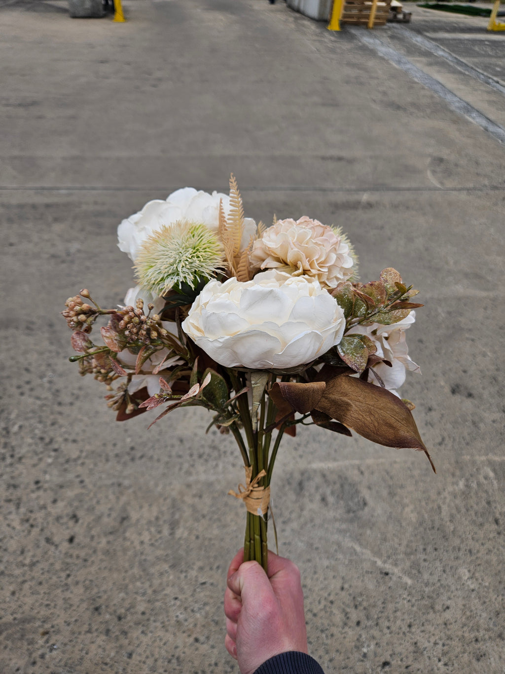 Ivory Autumn Pre Wrapped Bouquet