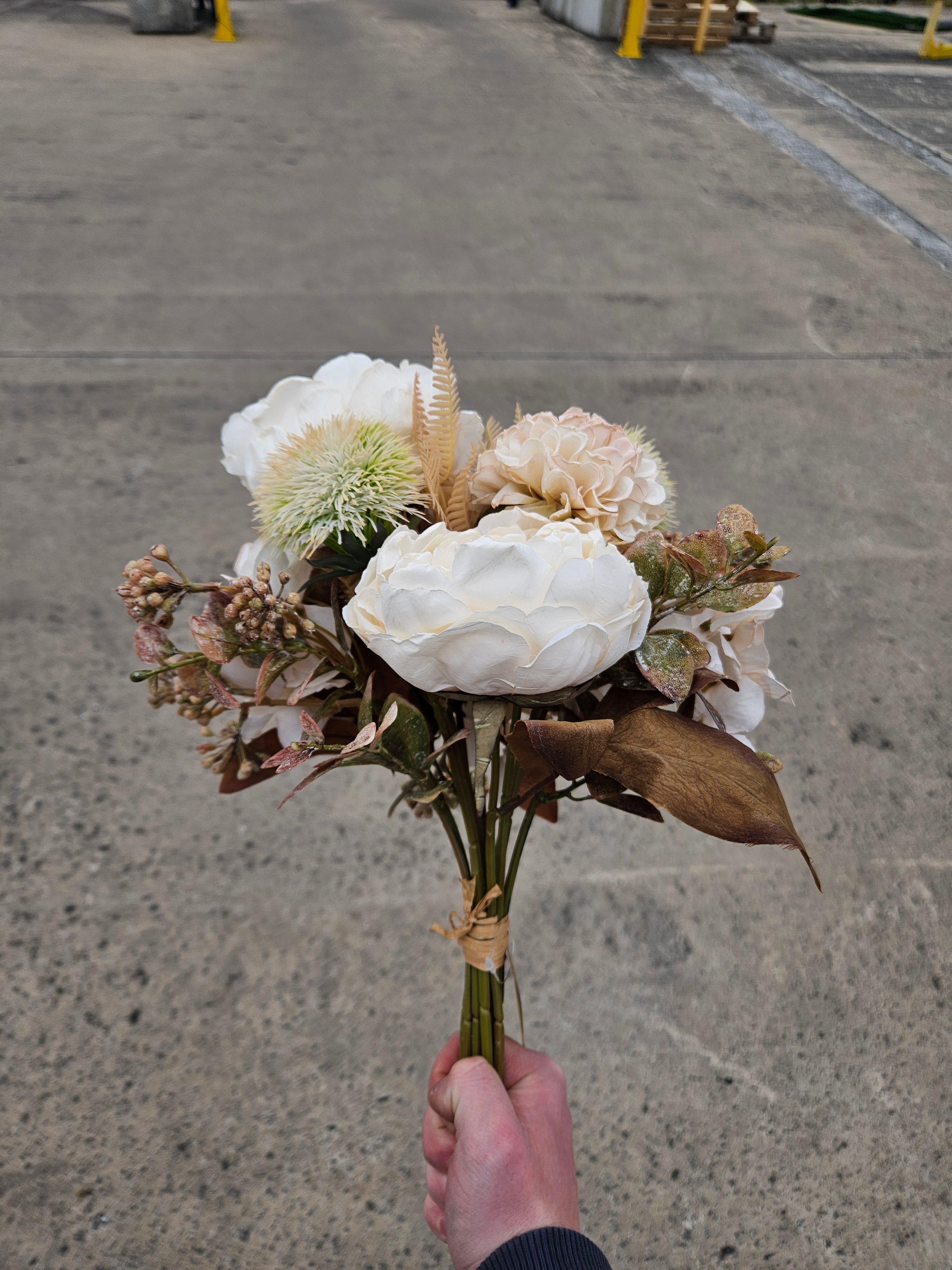 Ivory Autumn Pre Wrapped Bouquet