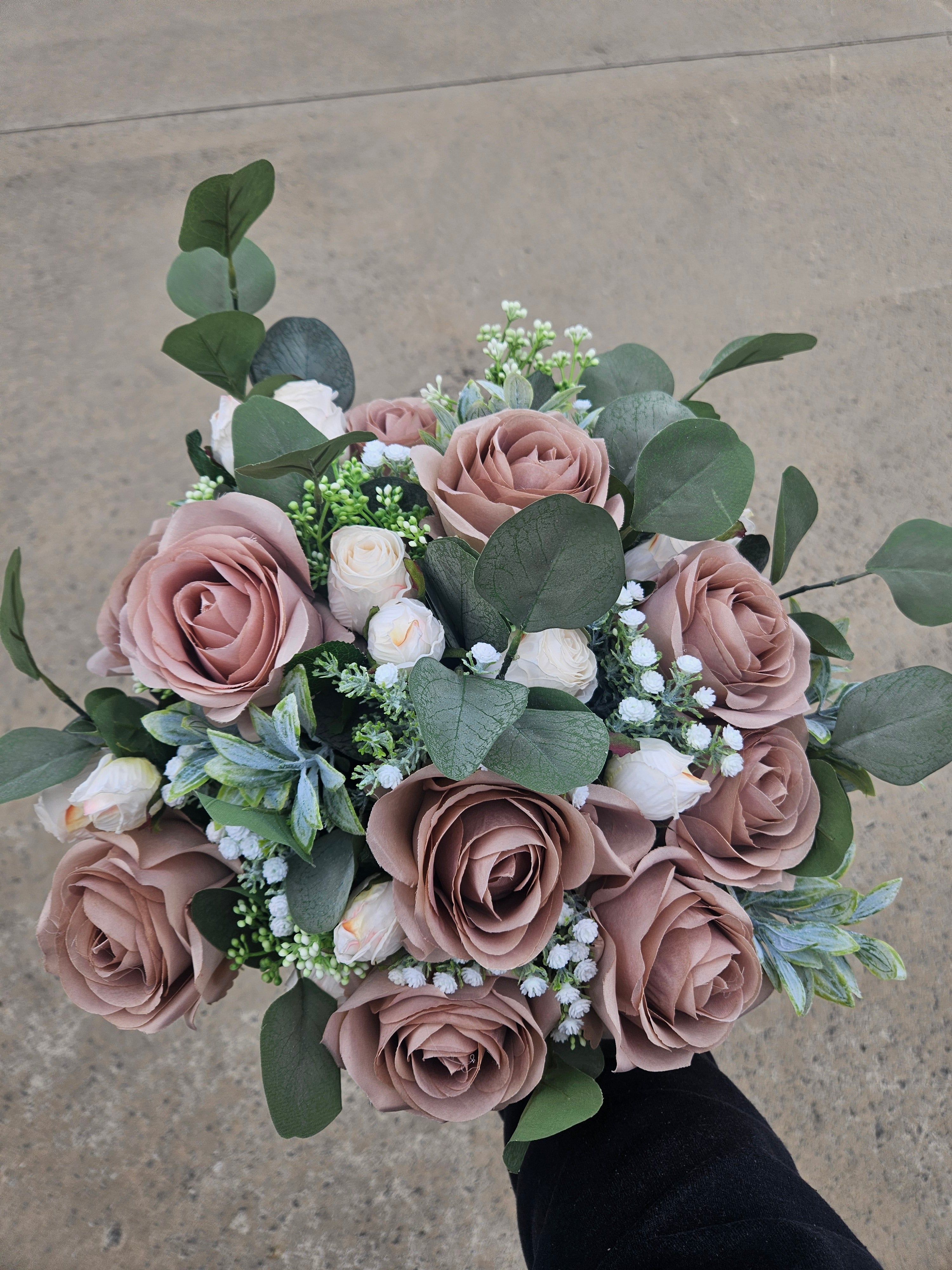 DIY Mink Bridal Bouquet