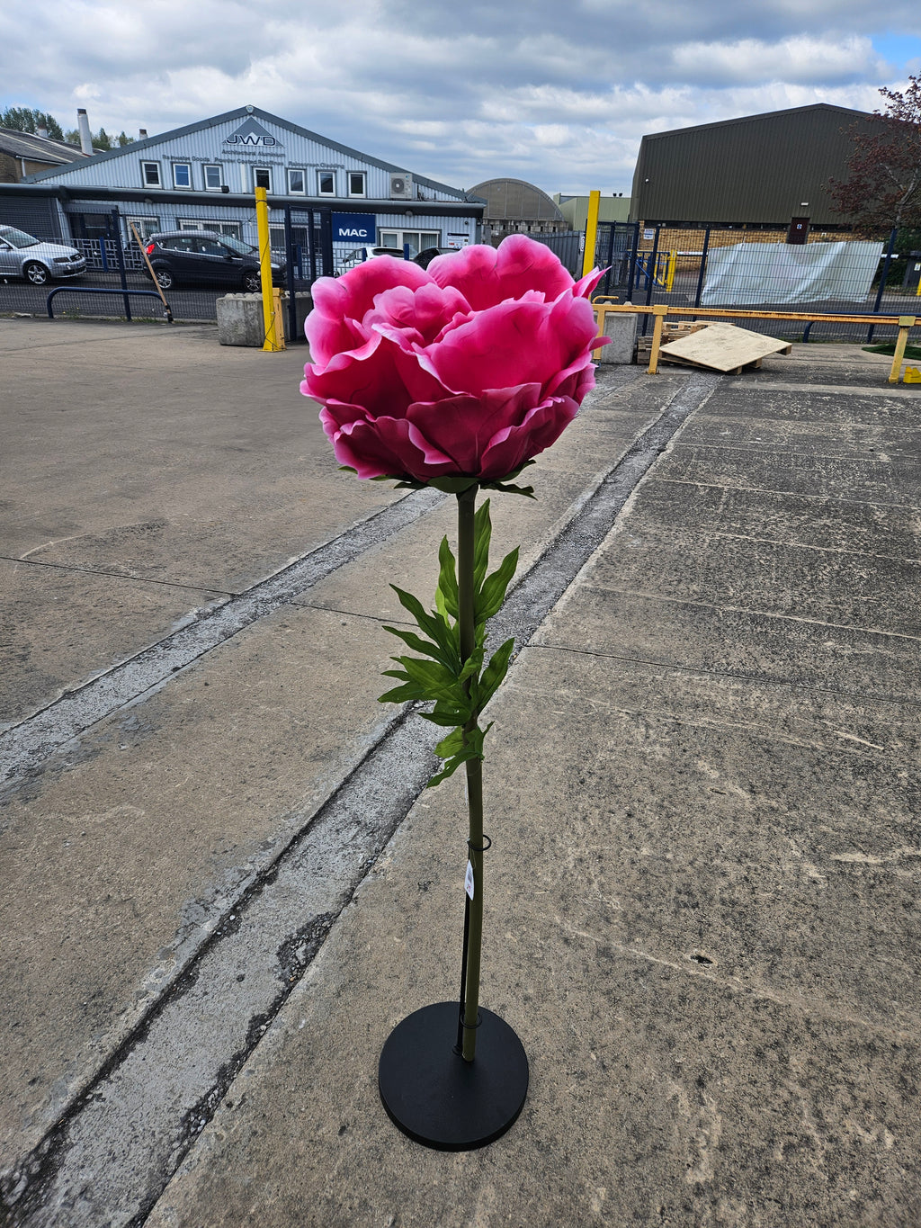 Giant Large Hot Pink Peony (Stand Not Included)