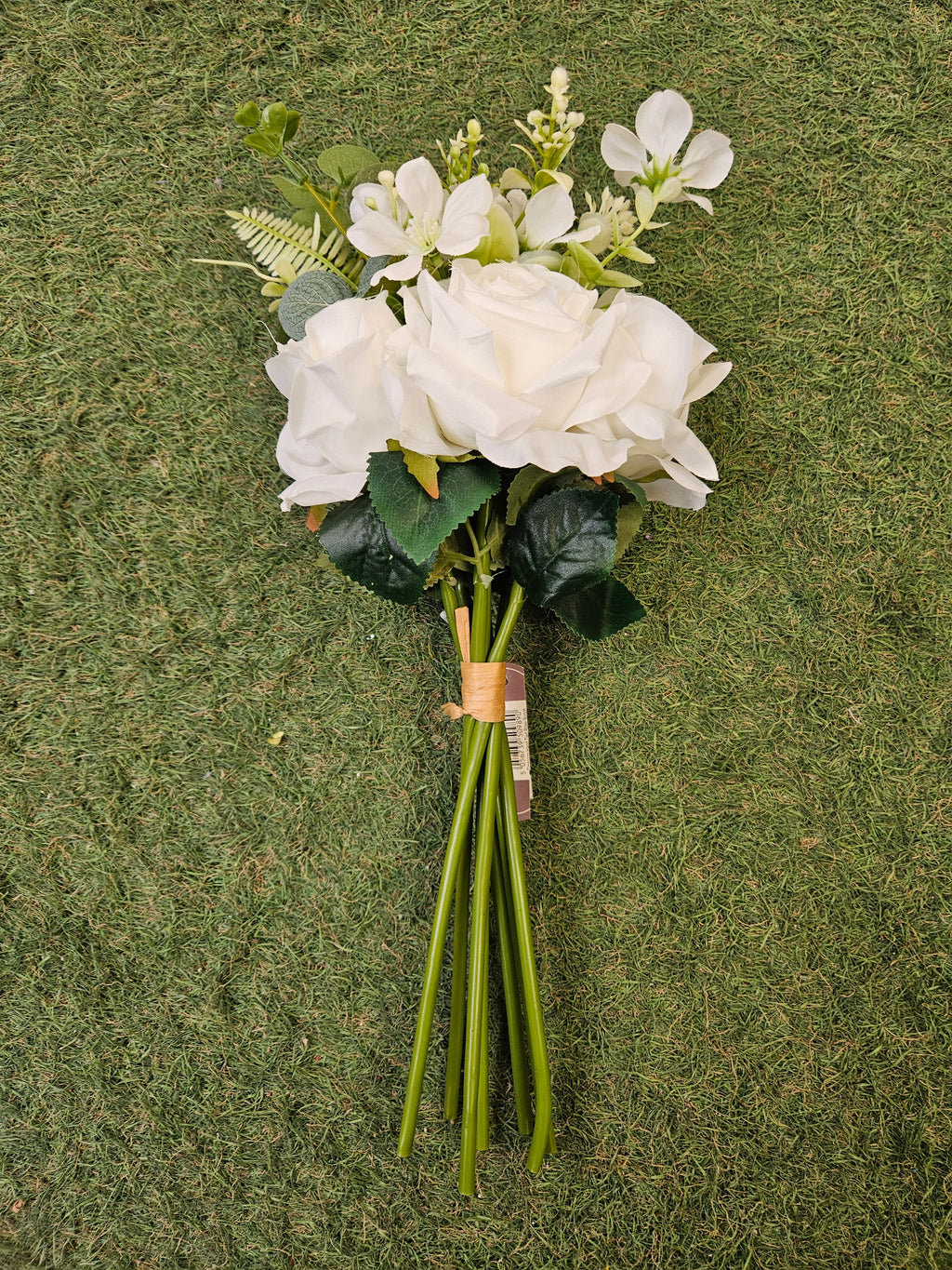 Ivory Flower Girl Bouquet (Roses and Foliage)