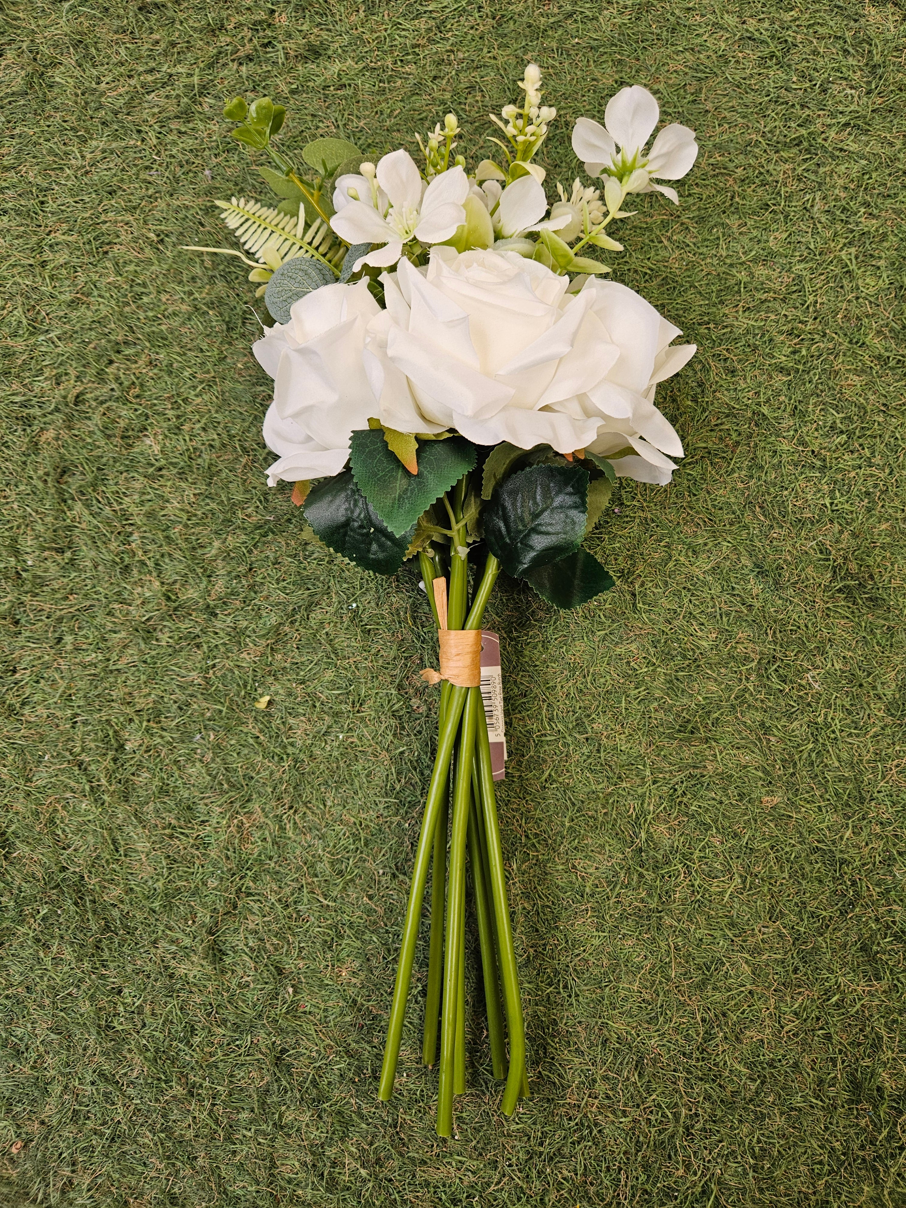 Ivory Flower Girl Bouquet (Roses and Foliage)