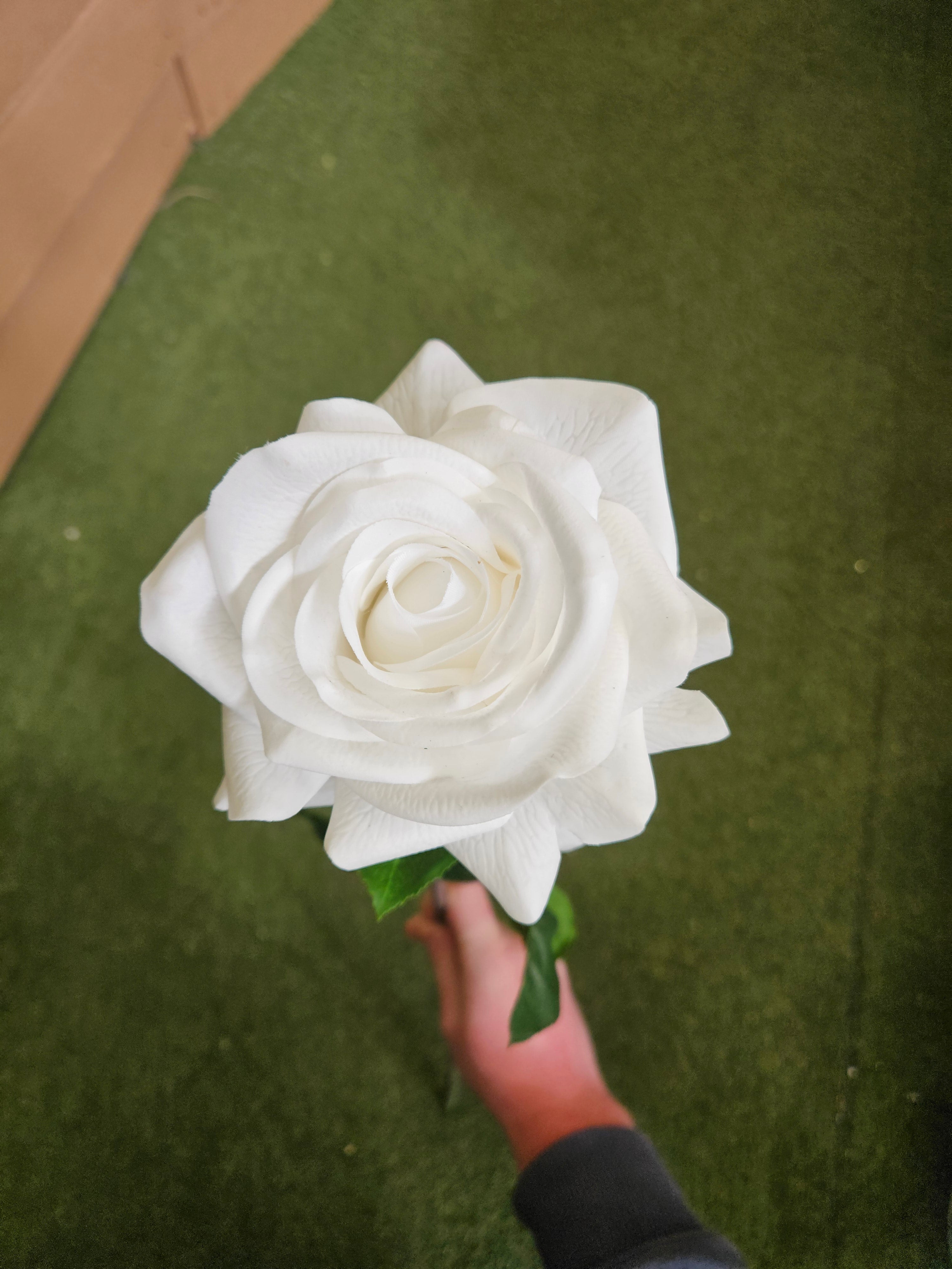 Real Touch White Rose