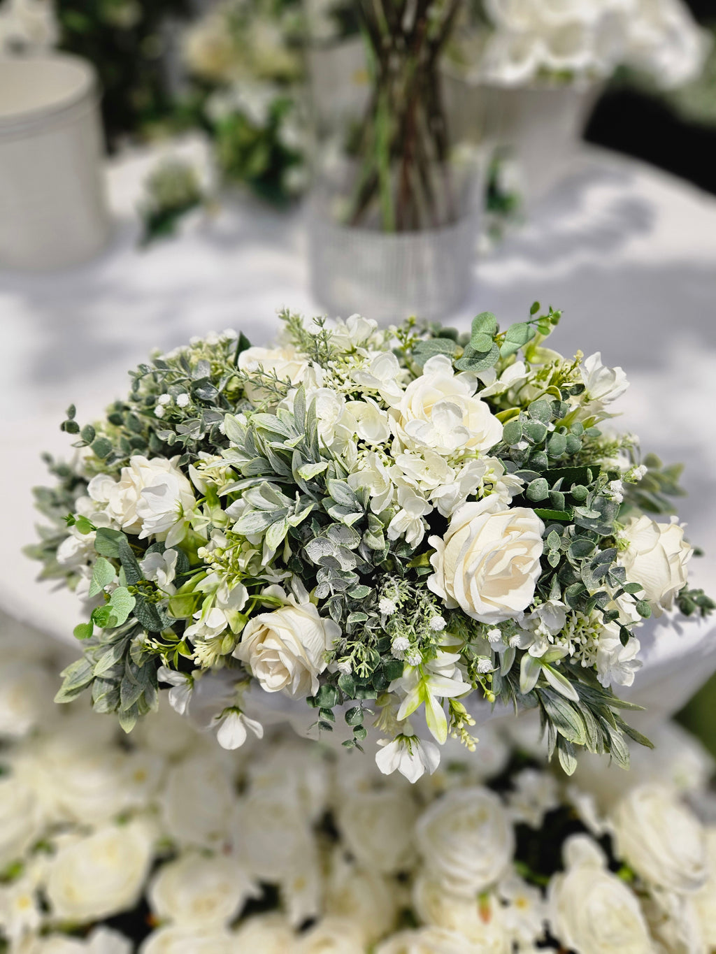 DIY Ivory Table Centrepiece