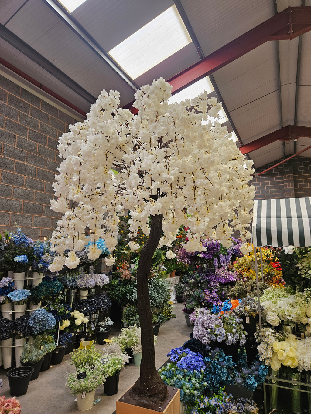 Ivory Blossom Tree (approx 7ft tall - stand not included)