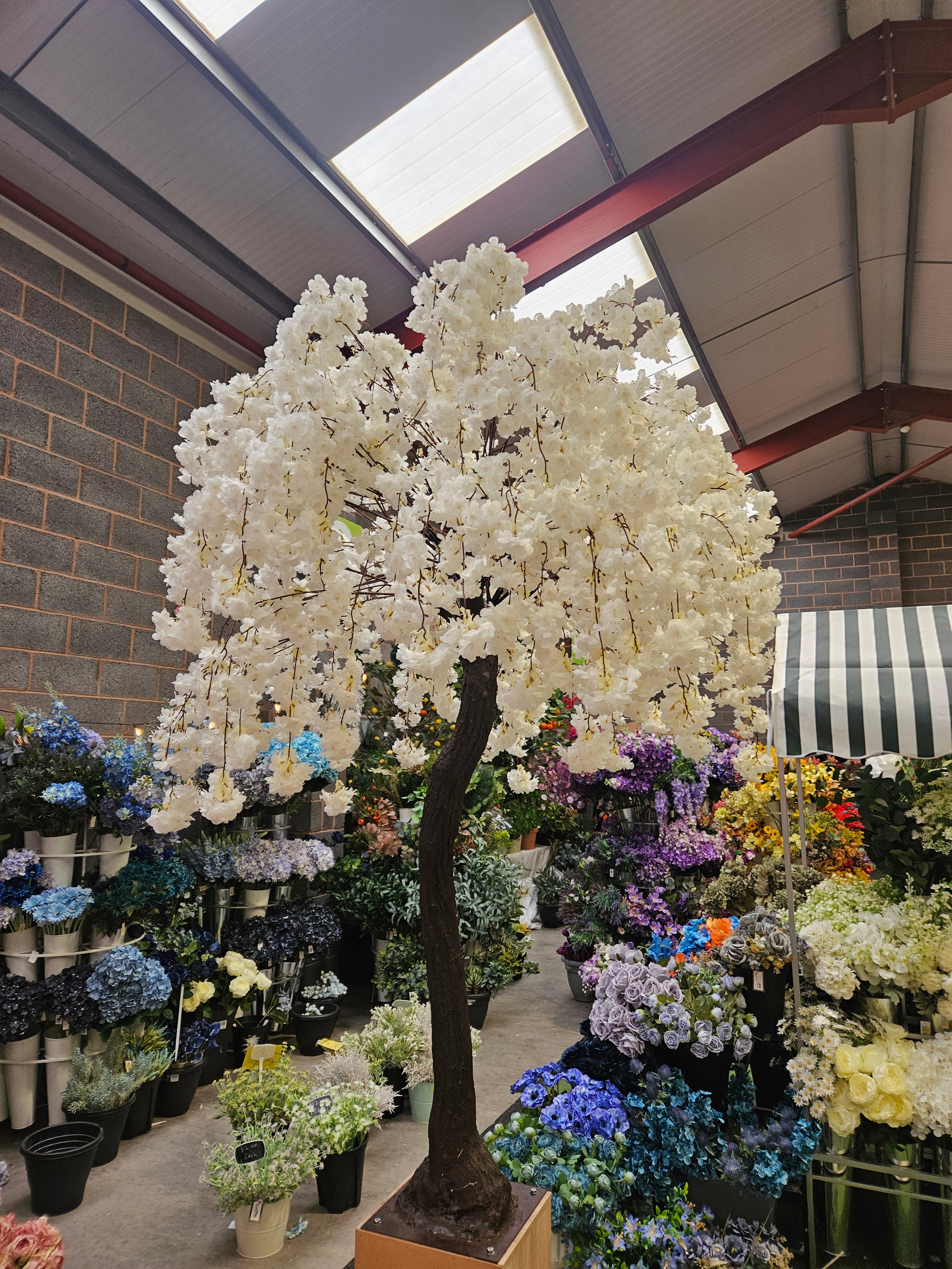 Ivory Blossom Tree (approx 7ft tall - stand not included)
