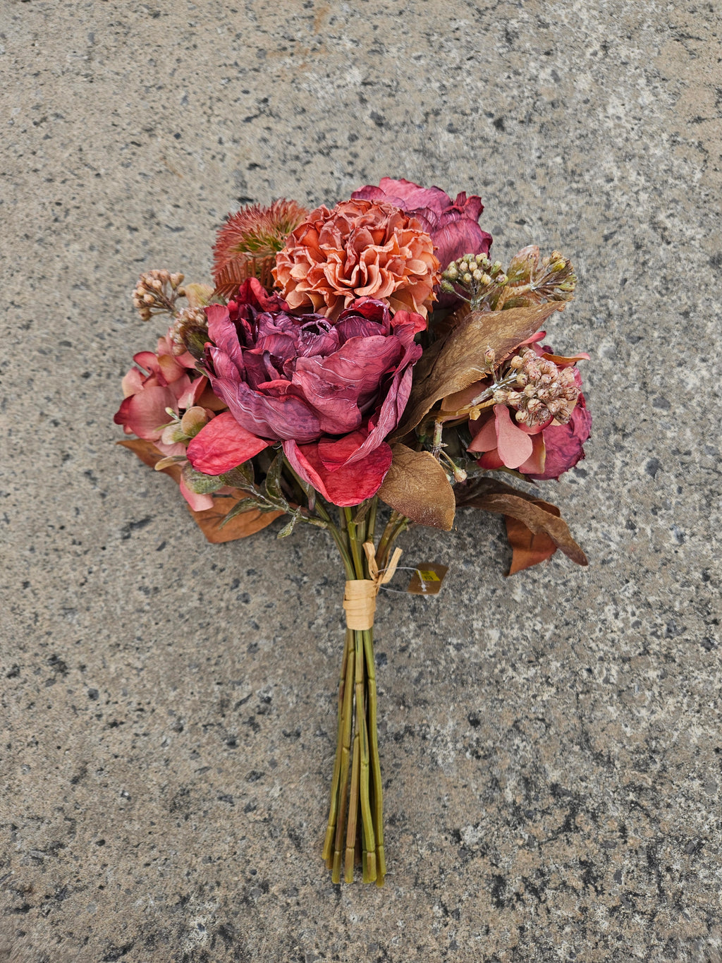 Burgundy Autumn Pre Wrapped Bouquet