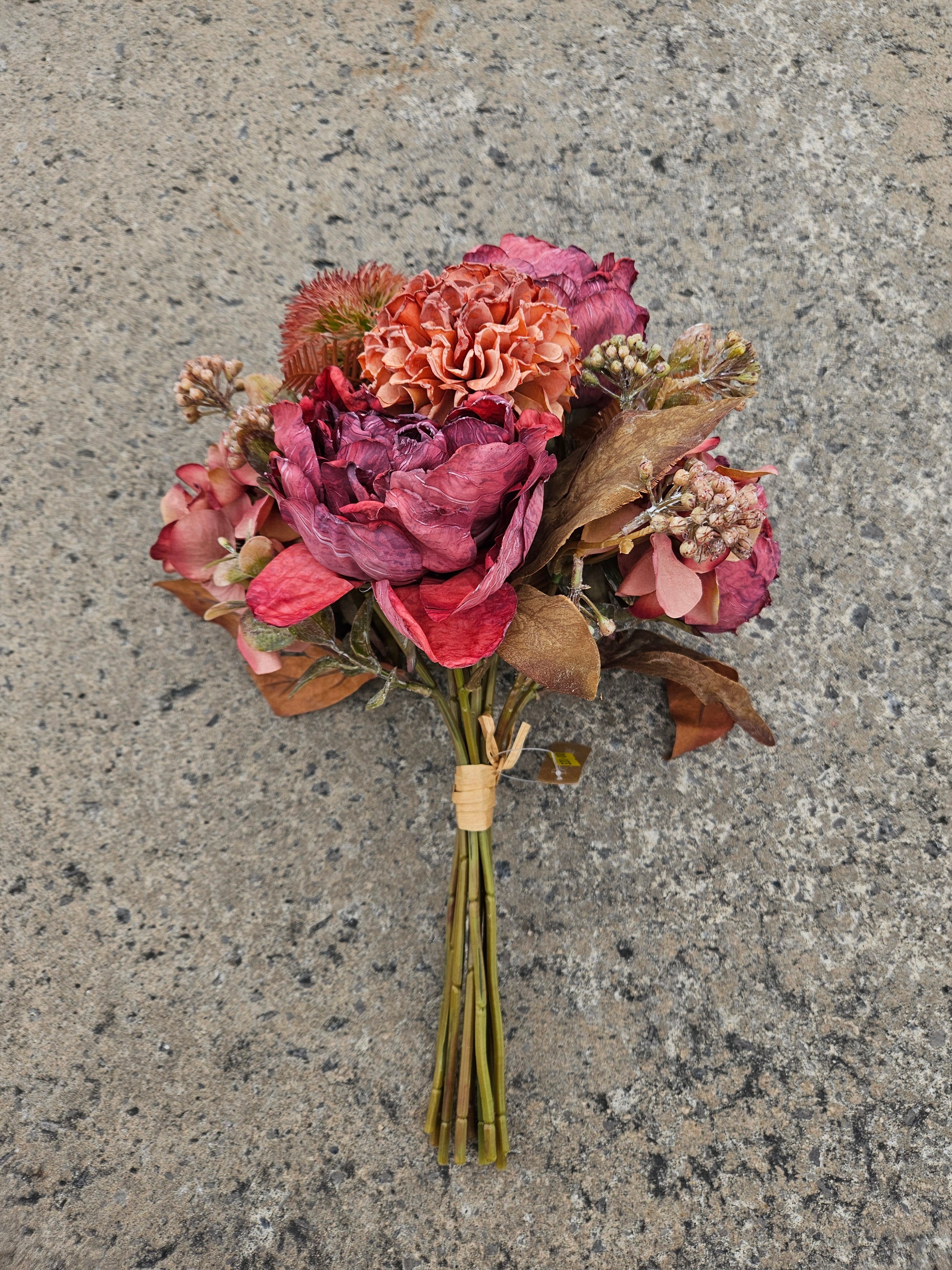 Burgundy Autumn Pre Wrapped Bouquet