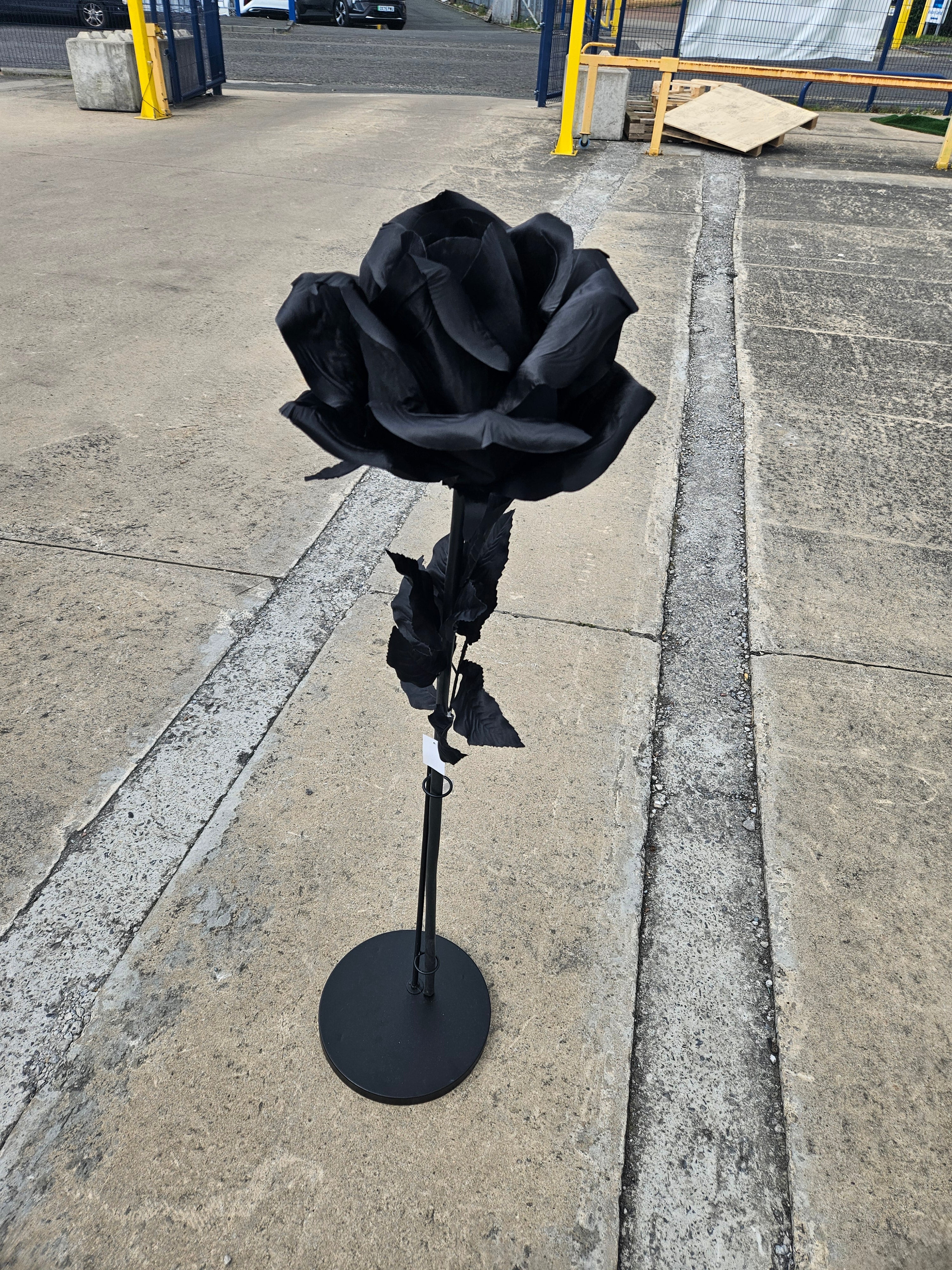 Giant Large Black Rose (Stand Not Included)