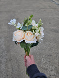 Peach Flower Girl Bouquet