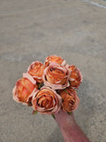 Burnt Orange Rose Bouquet
