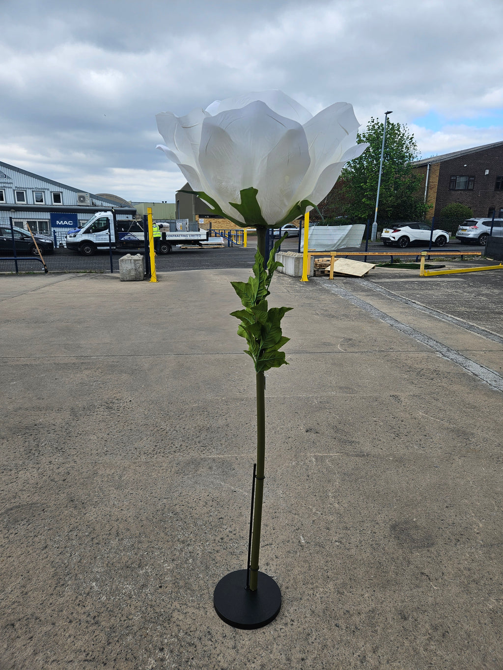 Giant XXL Ivory Rose (Stand Not Included)